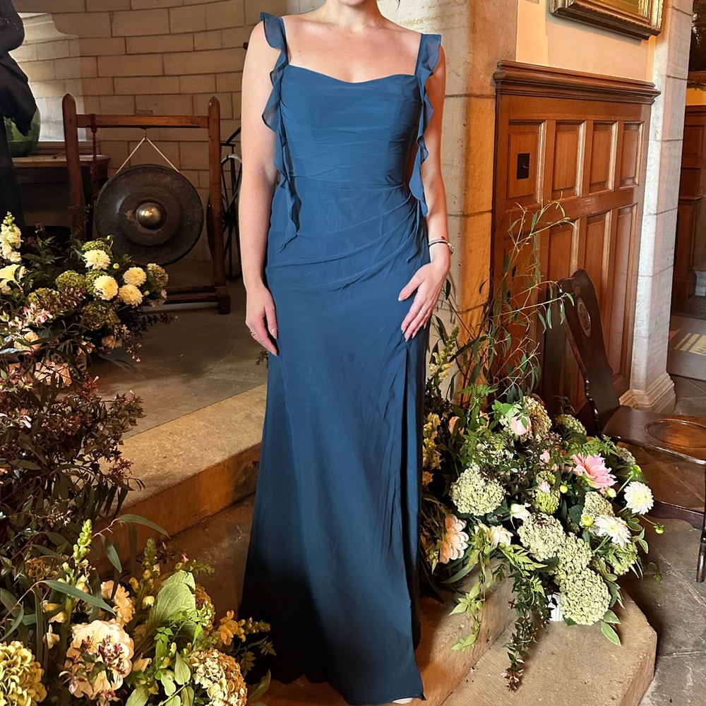 Azazie Neptune Ruffle Strap Bridesmaid Dress